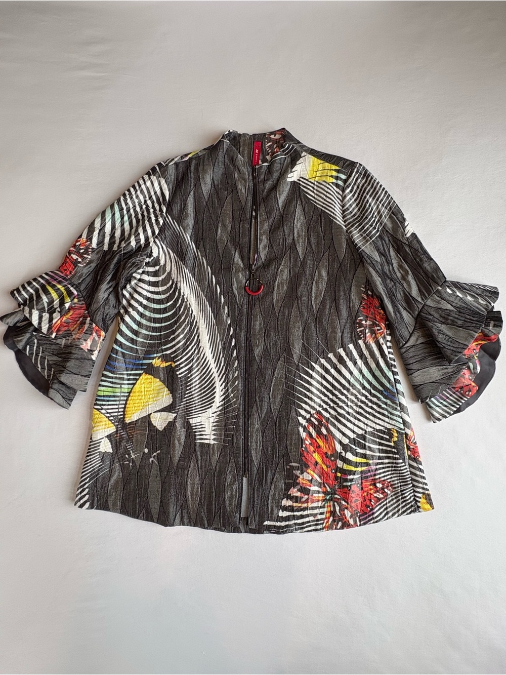 IC By Connie K Wearable Art Abstract Jacket NWOT - Size M